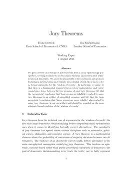 Jury Theorems