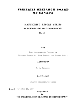 Fisheries Research Board of Canada