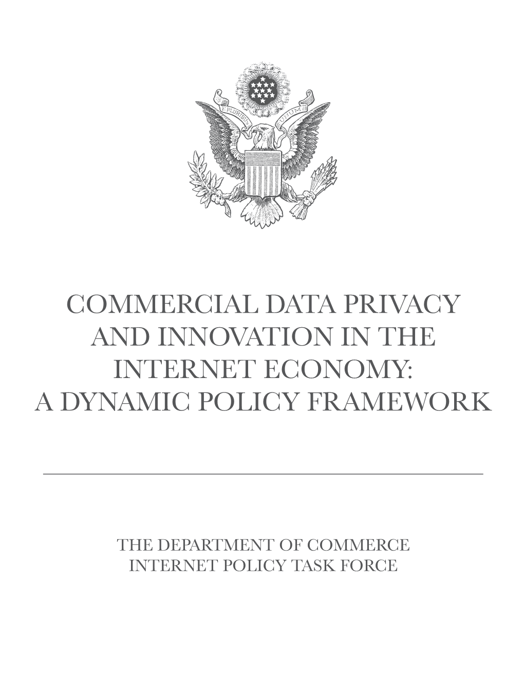 Commercial Data Privacy and Innovation in the Internet Economy: a Dynamic Policy Framework