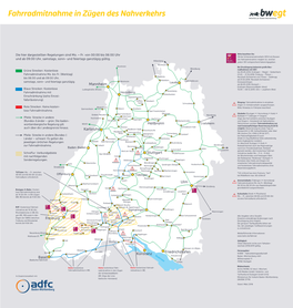 Fahrradmitnahme in Zügen Des Nahverkehrs