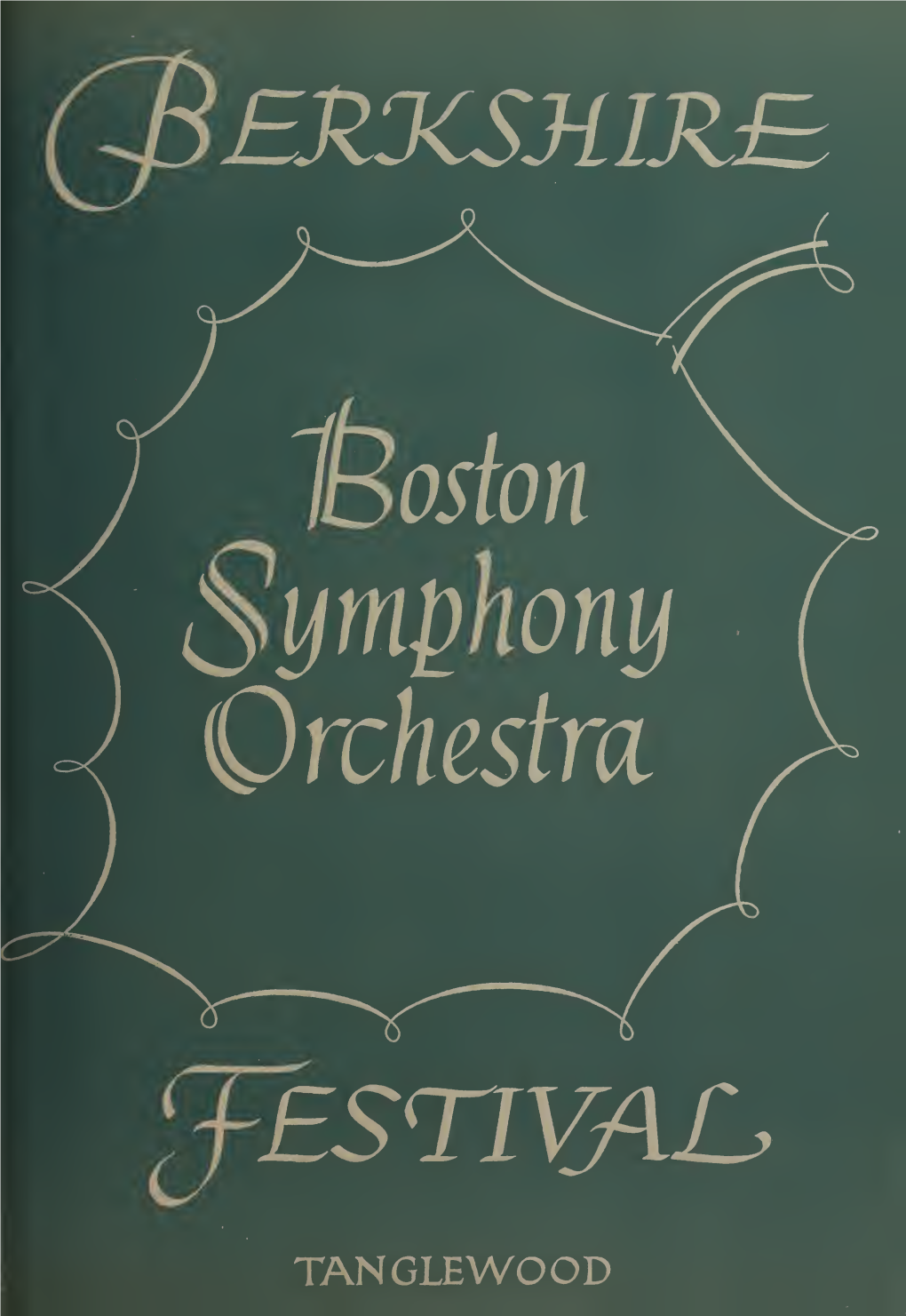 Boston Symphony Orchestra Concert Programs, Summer, 1951-1953
