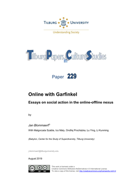 Online with Garfinkel