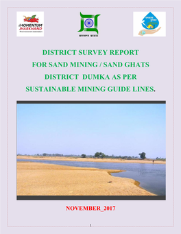 District Survey for Sand Mining / S District Dumk Sustainable Mining