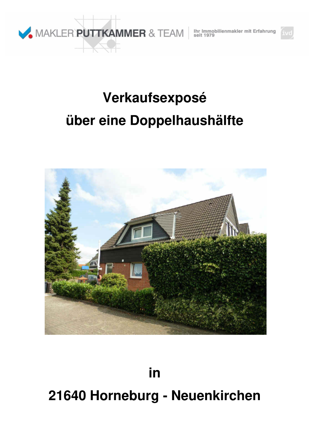 Verkaufsexposé Über Eine Doppelhaushälfte in 21640 Horneburg