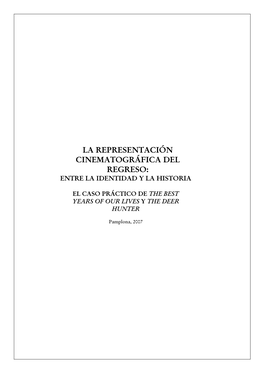 La Representación Cinematográfica Del Regreso: Entre La Identidad Y La Historia