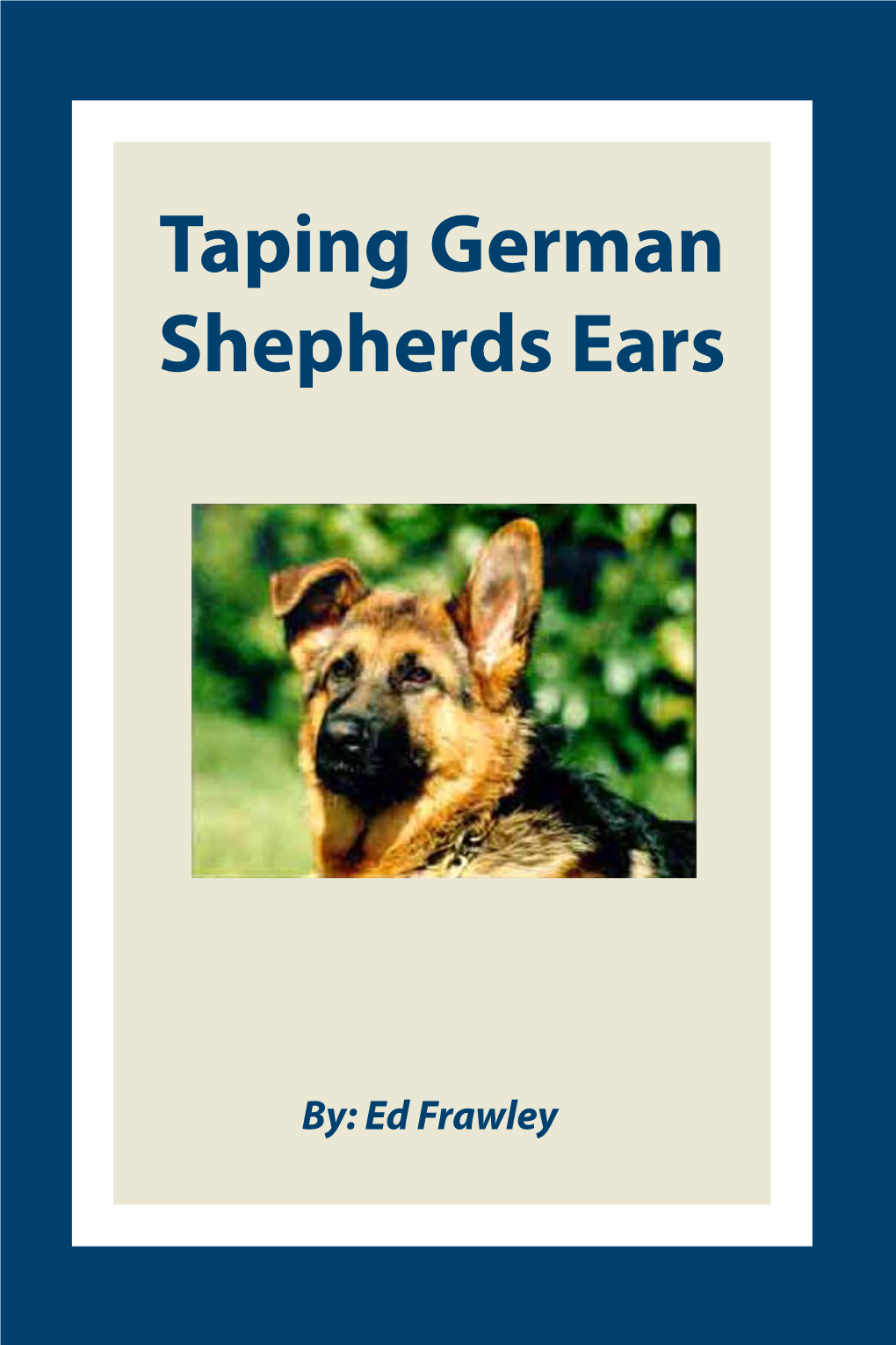 Taping German Shepherds Ears