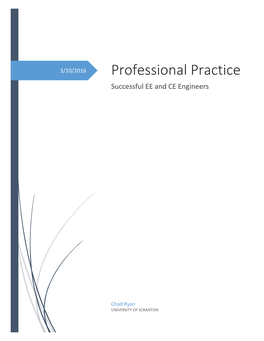 Professional Practice Successful EE and CE Engineers