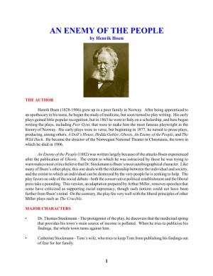 AN ENEMY of the PEOPLE by Henrik Ibsen