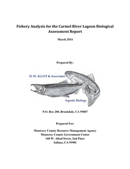 Fishery Analysis for the Carmel River Lagoon Biological Assessment Report