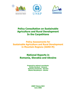 Policy Consultation on Sustainable Agriculture and Rural Development in the Carpathians