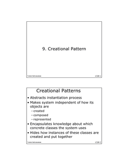 Creational Patterns