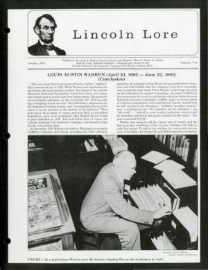 Lincoln Lore