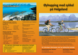 Øyhopping Med Sykkel På Helgeland