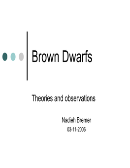 Brown Dwarfs