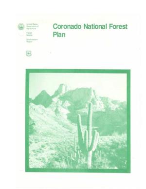 Coronado National Forest Plan Was Approved on August 4, 1986 Change Name Date Nature of Change