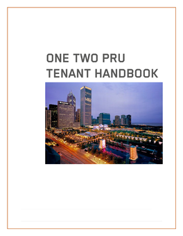 One Two Pru Tenant Handbook Table of Contents