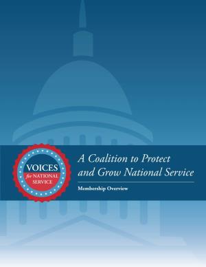 A Coalition to Protect and Grow National Service