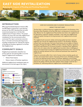 EAST SIDE REVITALIZATION Reducing the Impacts of Flooding and Floodway Regulations Freeport, IL