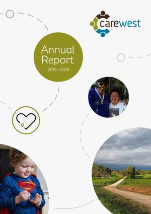 Carewest 2015/16 Annual Report