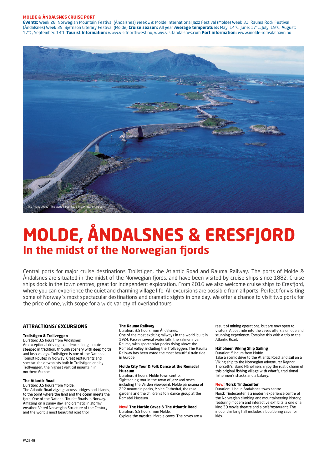 Molde, Åndalsnes & Eresfjord