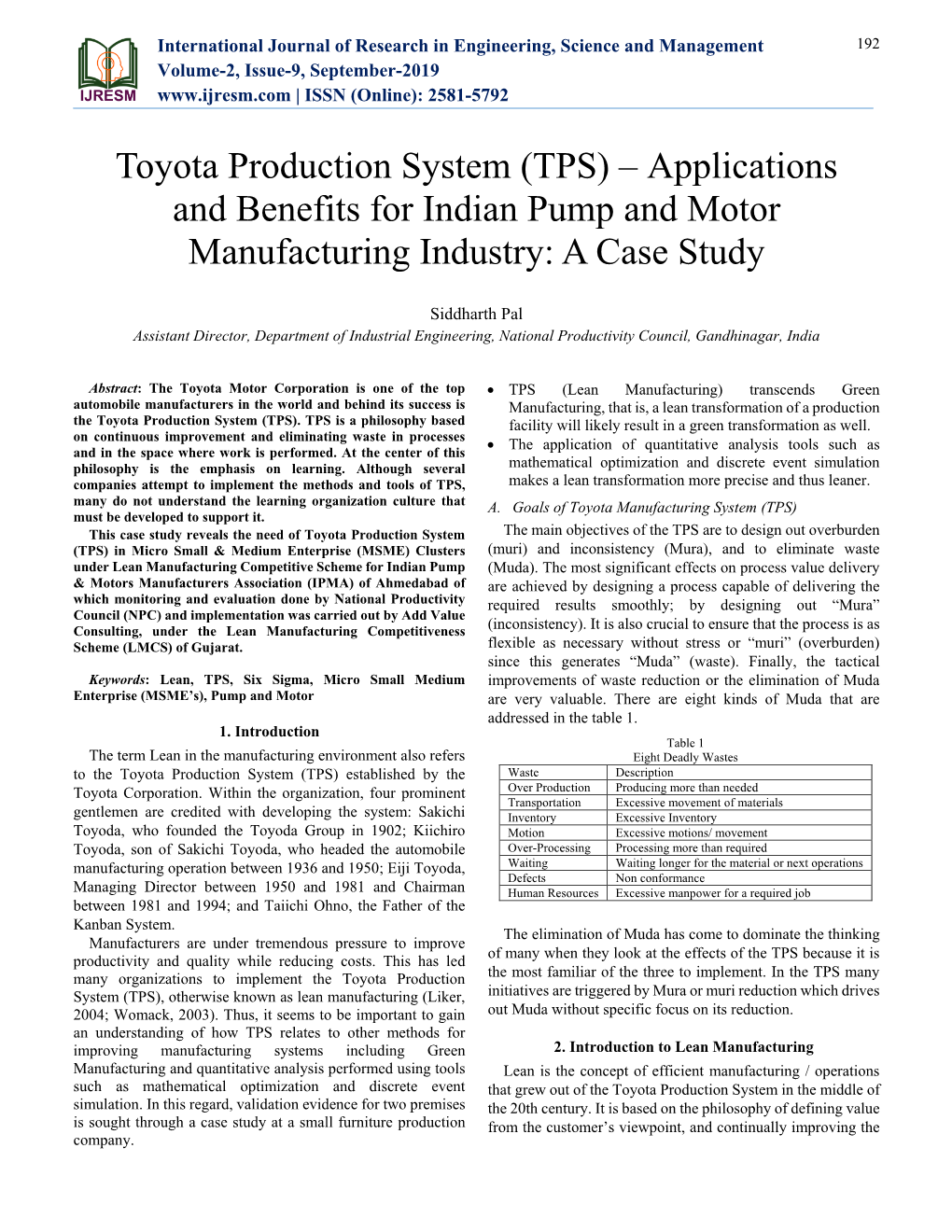 toyota production system case study