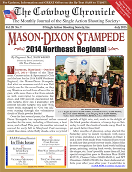 July 2015 MASON- DIXON STAMPEDE .,2014 Northeast Regional by Dogmeat Dad, SASS #48563 Photos by Bob Cumberland, Idle Time Photography