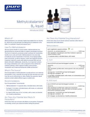 Methylcobalamin/ B12 Liquid