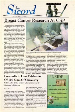Breast Cancer Research at CSP by Nathan Lechband