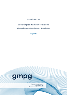 Umgründung – Neugründung Preprint 7