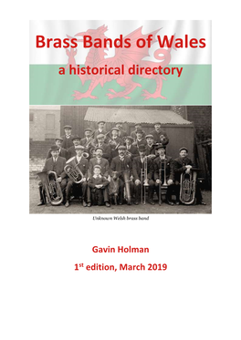 Brass Bands of Wales a Historical Directory