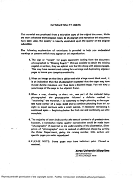Xerox University Microfilms 300 North Zeeb Road Ann Arbor, Michigan 48106