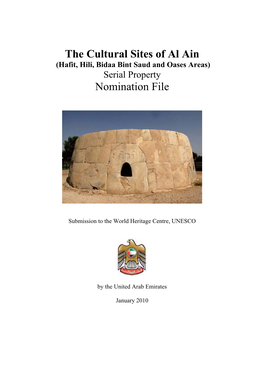 The Cultural Sites of Al Ain Nomination File