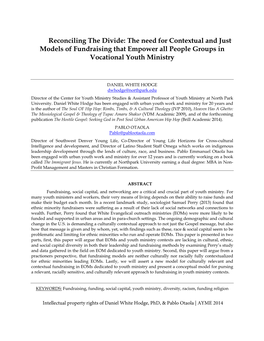 Reconciling the Divide-Just Models of Fundraising-Hodge & Otaola