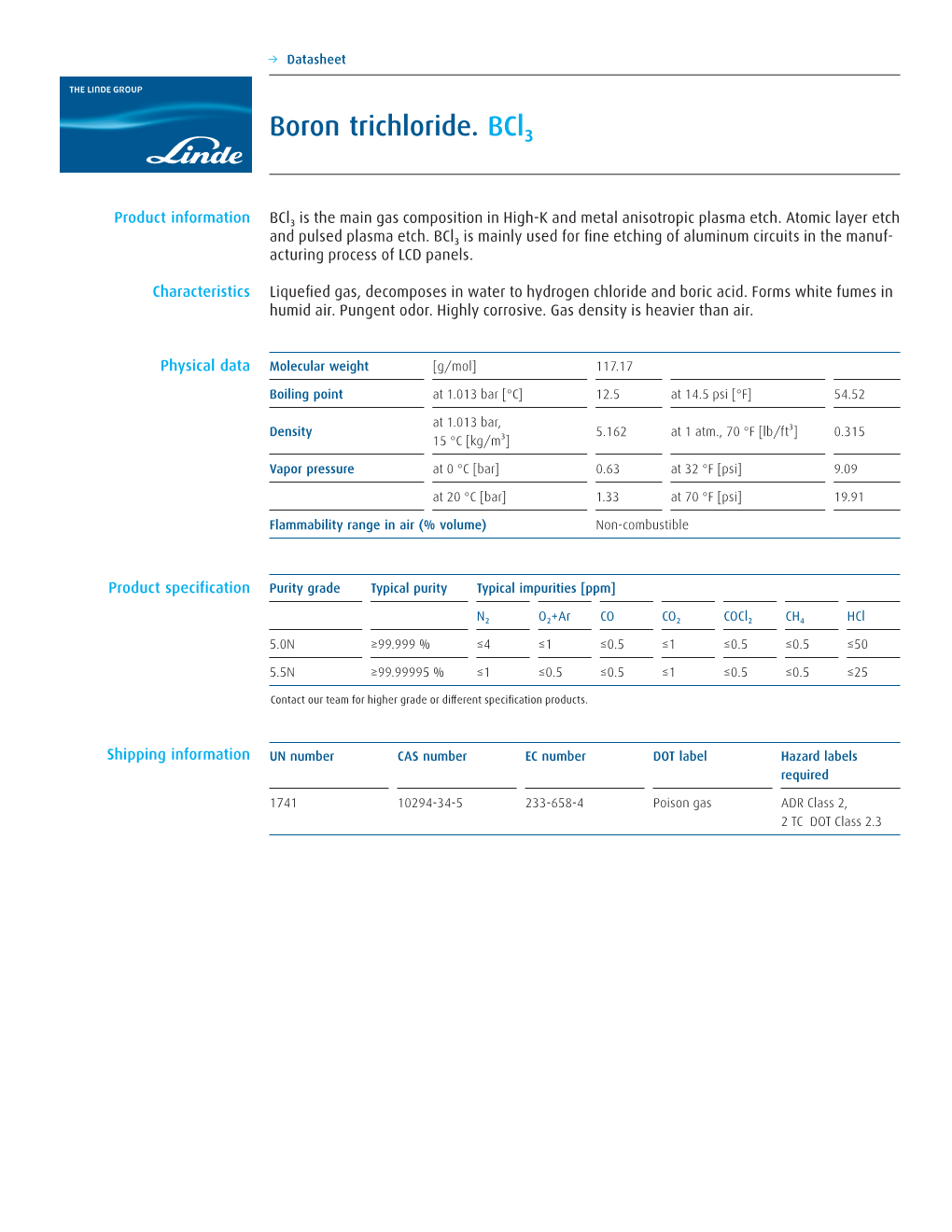 Boron Trichloride. Bcl₃