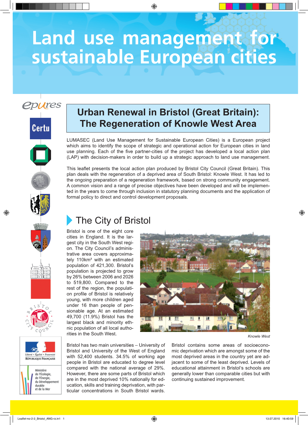 Land Use Management for Sustainable European Cities