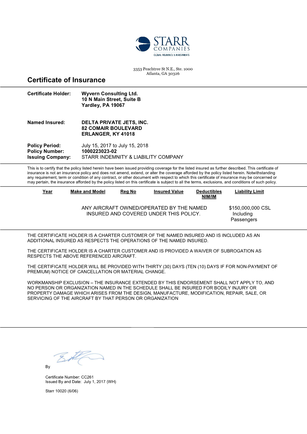 Insurance Certificate (PDF)