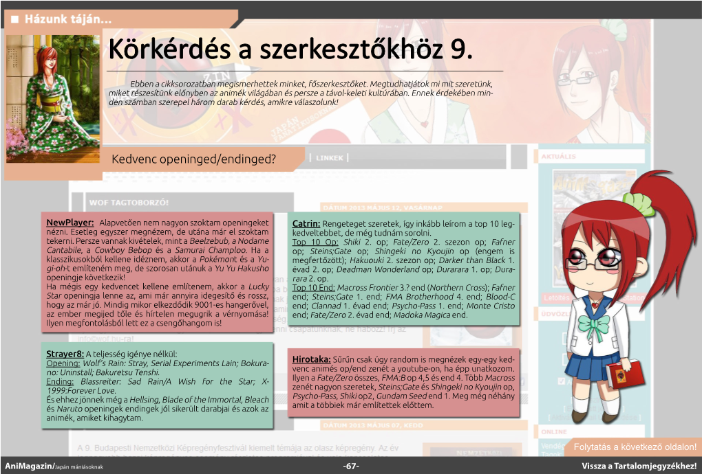 Animagazin 4. Sz. (2013. Július 24.)