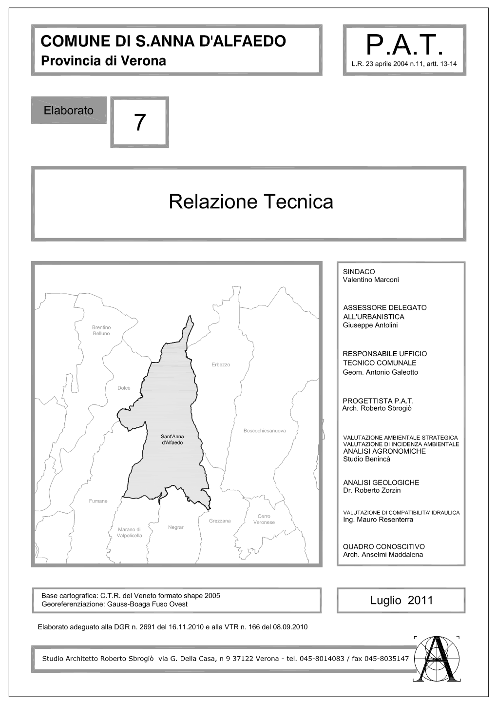 Relazione Tecnica 1 Arch