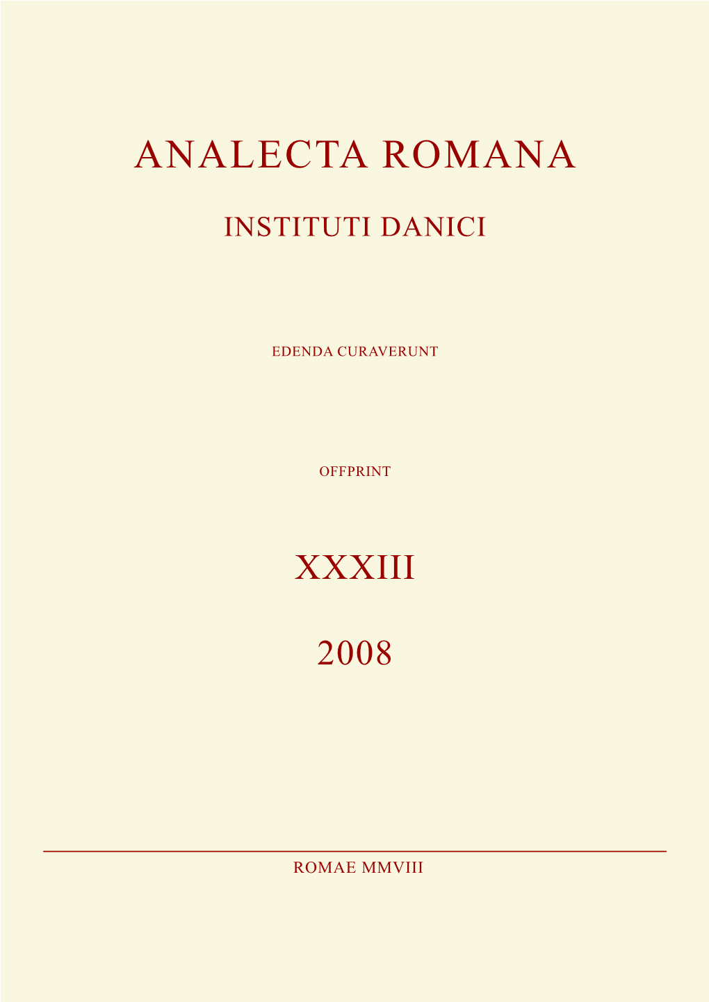 Analecta Romana