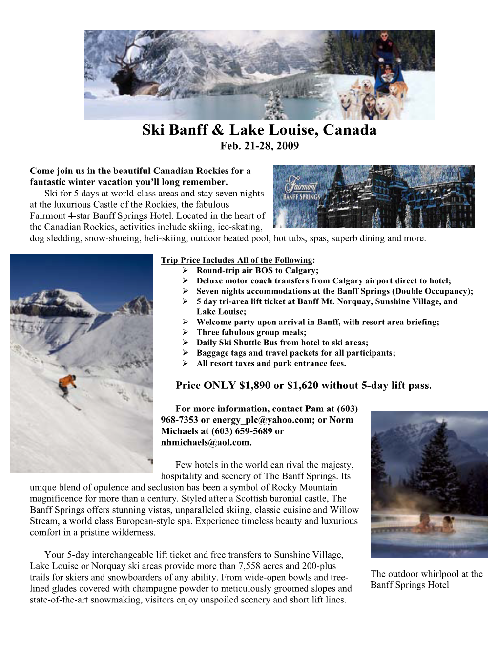 Ski Banff & Lake Louise, Canada