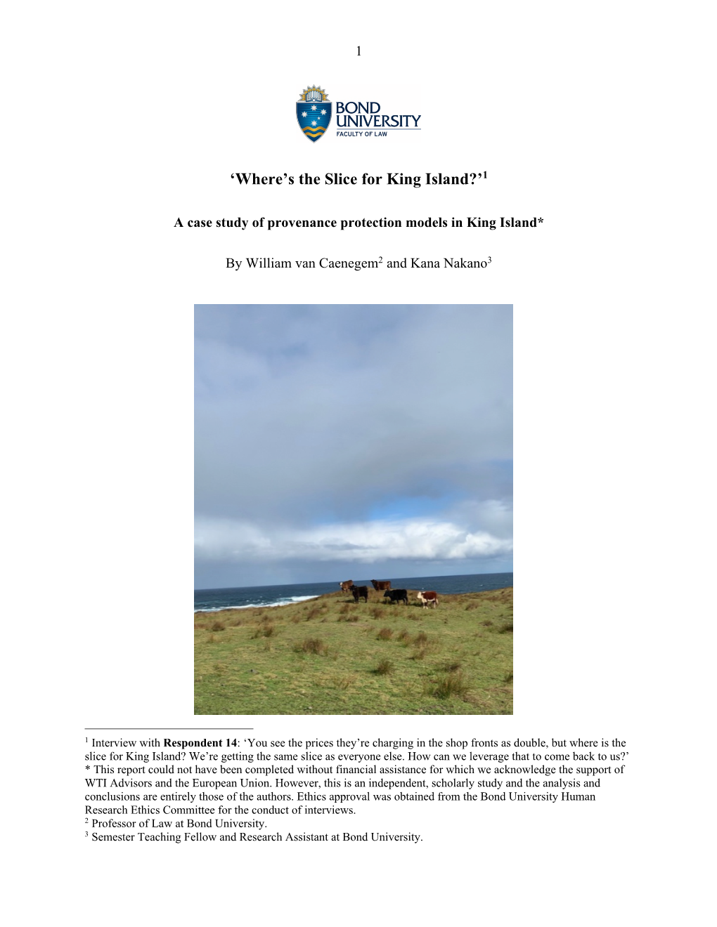 King Island Case Study Final Report