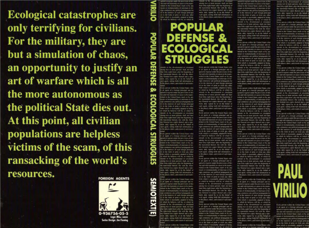 Popular Defense & Ecological Struggles