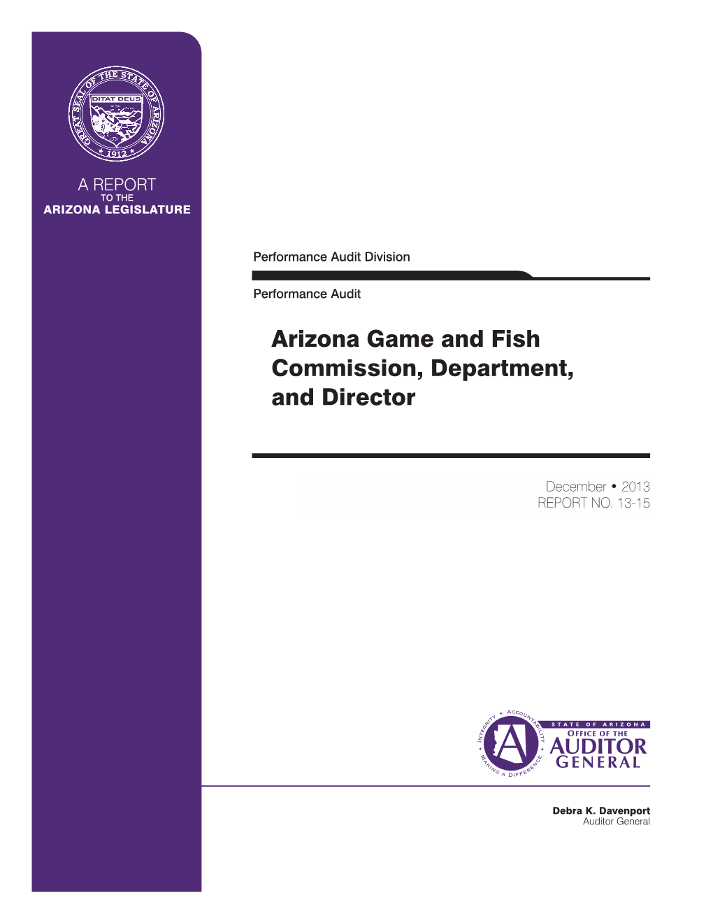 Game and Fish Performance Audit