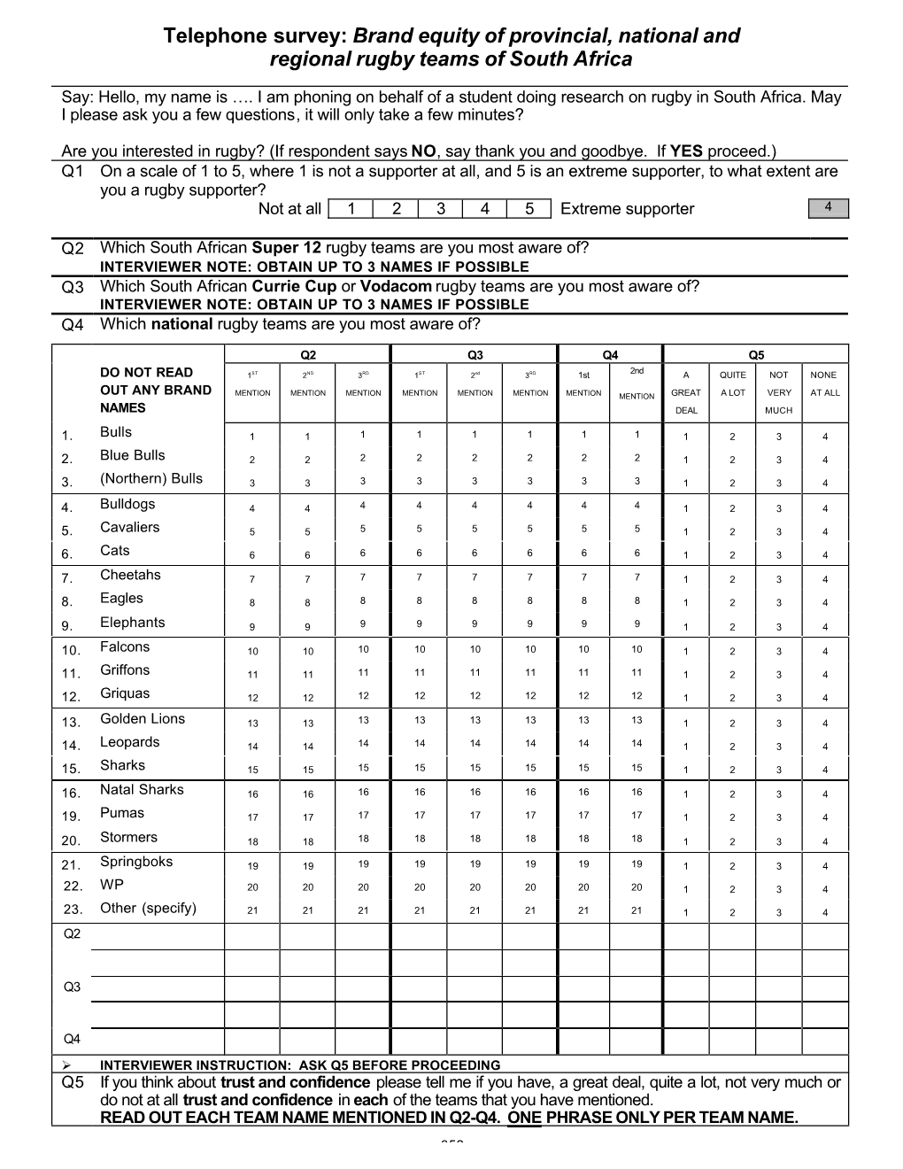 Questionnaire