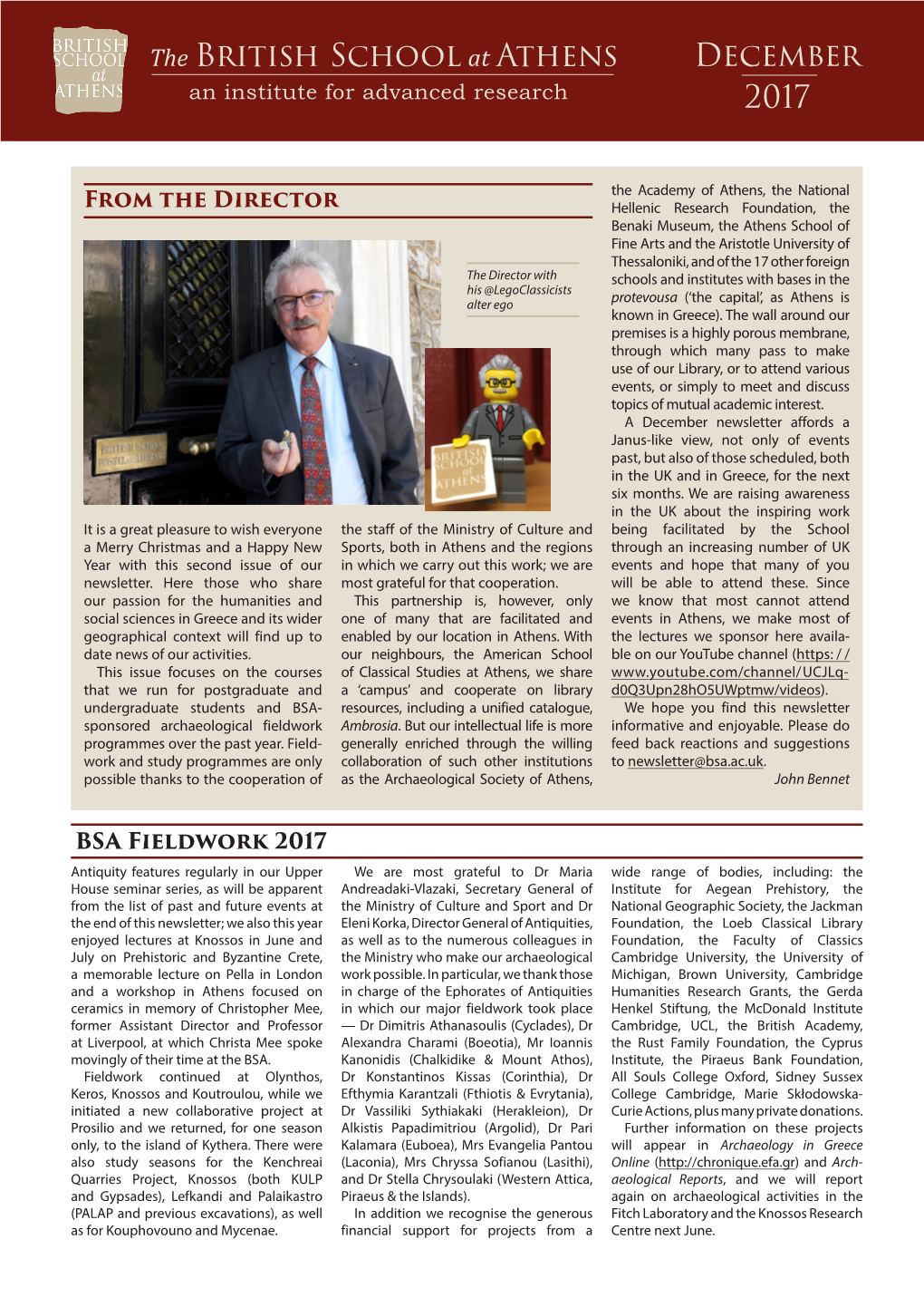 British School at Athens Newsletter