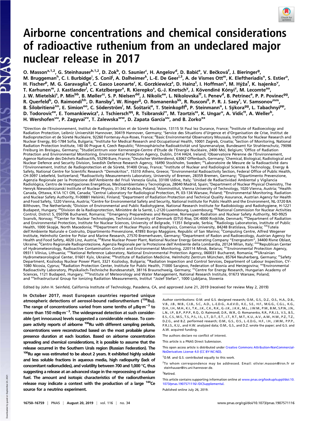 Nuclear Release in 2017