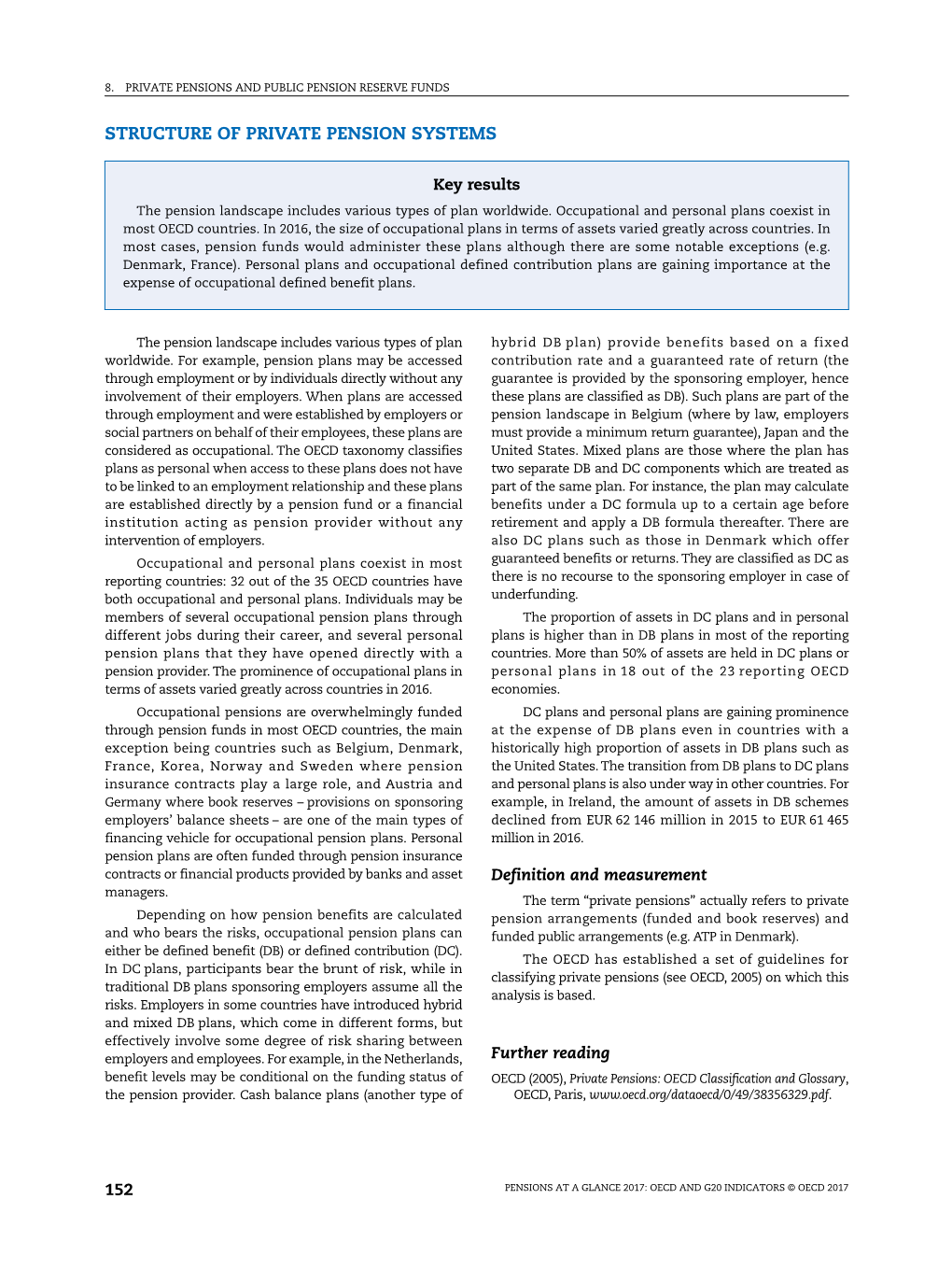 Structure of Private Pension Systems