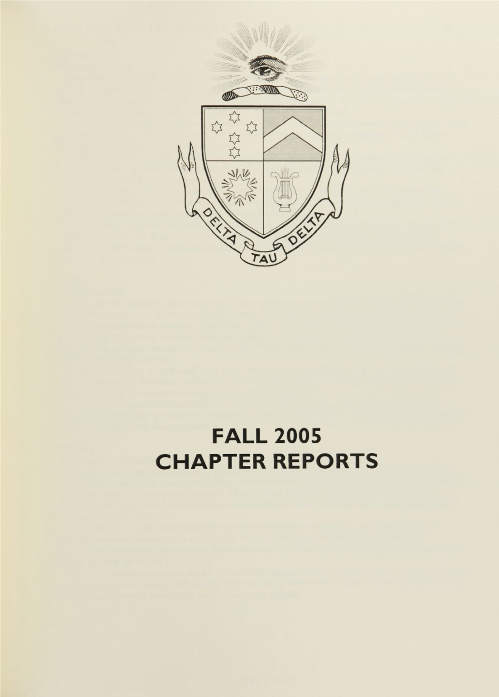 2005 Fall Chapter Reports