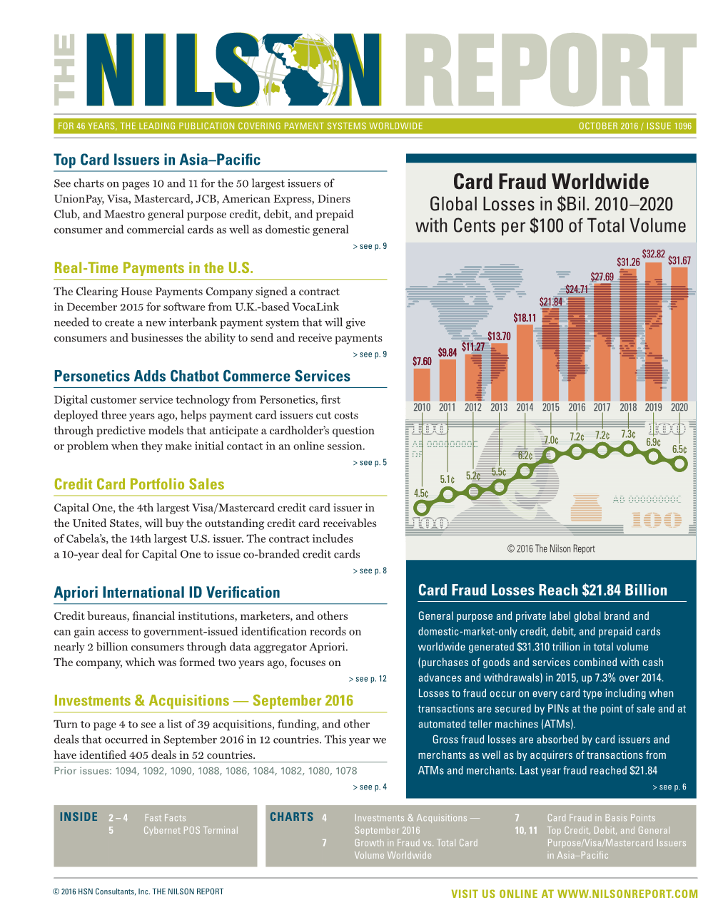 Card Fraud Worldwide Unionpay, Visa, Mastercard, JCB, American Express, Diners Glo�Al Loss�S �N �B�L