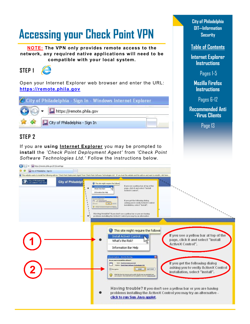 Accessing Your Check Point VPN Security